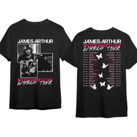 James Arthur Tour t-Shirt, James Arthur Merch, James Arthur Fan Gift
