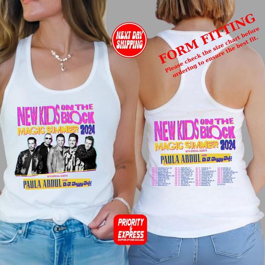 NKOT Block Vintage Tank Top , NK on The Block T-shirt, Classic Rock Concert Tee, NKOT Block 2024 Concert Tshirt, NK on The Block Shirt