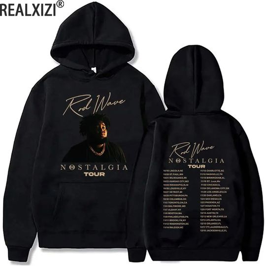 Rapper Rod Wave Hoodies Streetwear Y2k Hoodie Harajuku Casual Pullover Oversized Hoodie Long Sleeve Printed Hoody