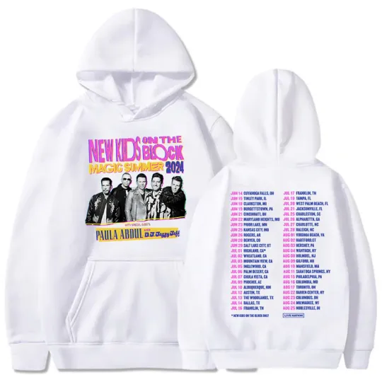Pop Music Band NKOT Block-B Pullovers The Magic Summer Tour 2024 Hoodies Roupas Femininas Long Sleeve Hooded Sudaderas