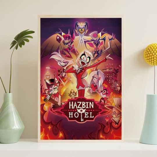 Hazbin Hotel Animation Poster, HD Poster print, Vintage Poster, Art Collectibles, Home decor, Wall Art