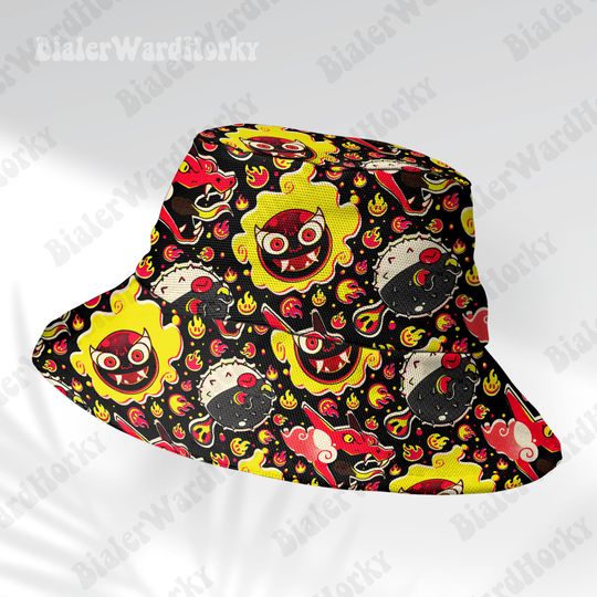 Mystic Dark Bucket Hat Funny Ghost Type Horror Shirt Anime Bucket Mimikyu Hat Gifts