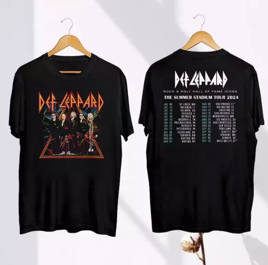 2024 Def Leppard And Journey Tour Shirt, Def Leppard Summer Stadium Tour 2024