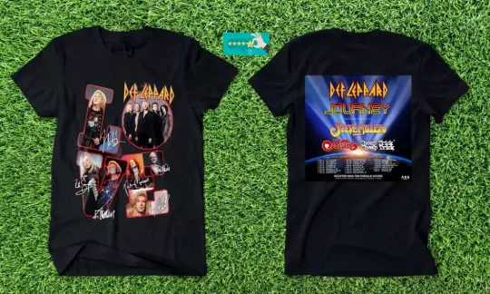 Def Leppard And Journey Summer Stadium Tour 2024 2 sided t shirt