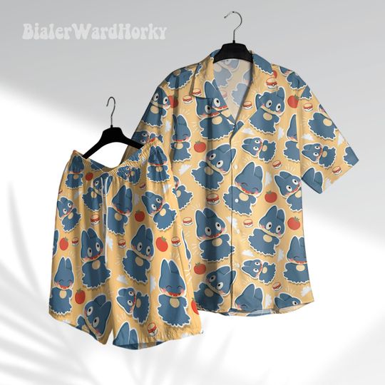 Munchlax Cute Hawaiian Shirt Funny Shirt Aloha Shirt Anime Hawaiian Shirt Munchlax Gifts