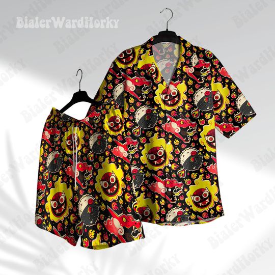 Mystic Ghost Hawaiian Shirt Funny Ghost Type Hawaii Shirt Anime Shirt Gastly Gifts