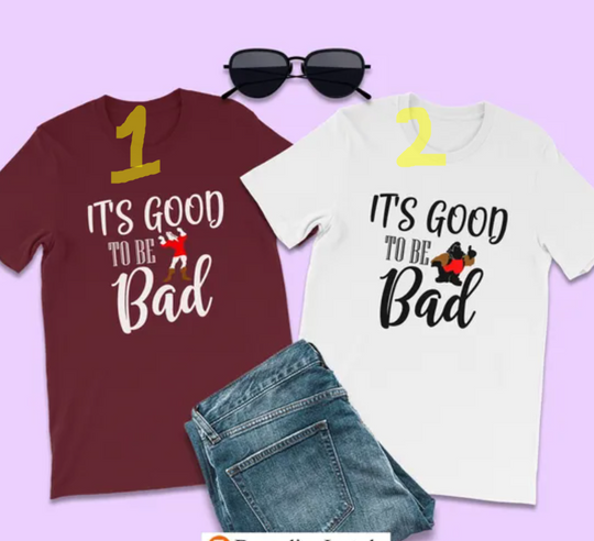 Beauty and the Beast, It's Good to be Bad, Gaston Shirt, Disney Halloween Shirt, Casual Cotton Short Sleeved Shirt, Disney Men Clothing for Men, Women and Kids