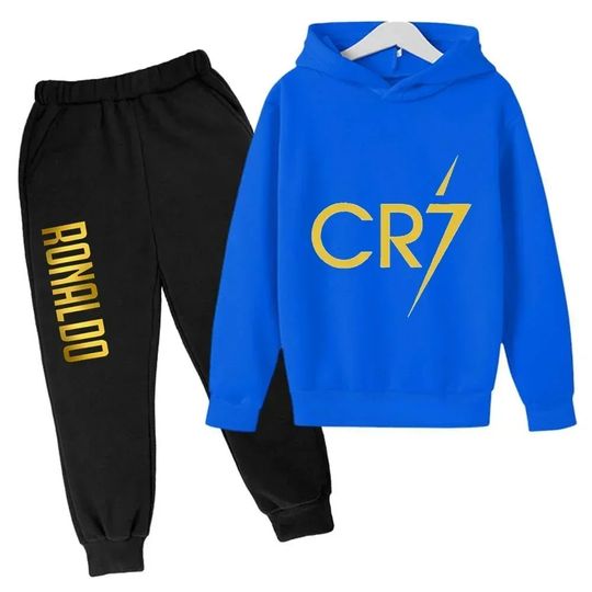 Cristiano Ronaldo CR7 Hoodie Joggers Sets, Football Lover Gift, Soccer Merch, Gift For Father, For Him
