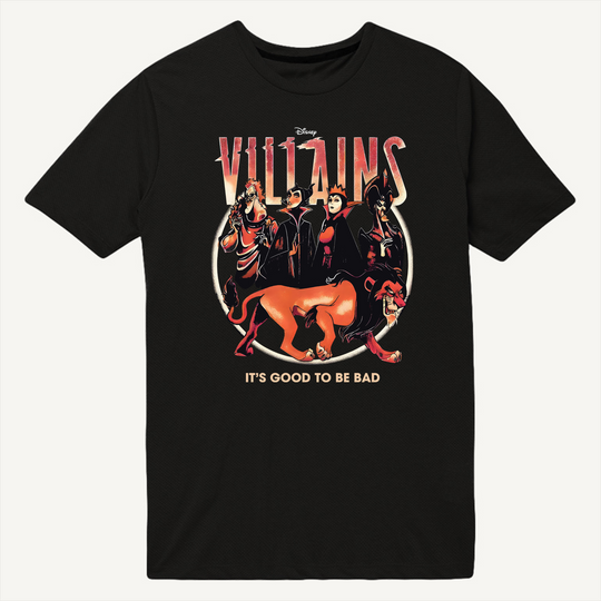 Vintage Villains It's Good to Be Bad Comfort Colors Shirt, Maleficent Evil Queen Hades Jafar Scar Washed Tee, Disney Witch, Disneyland Trip