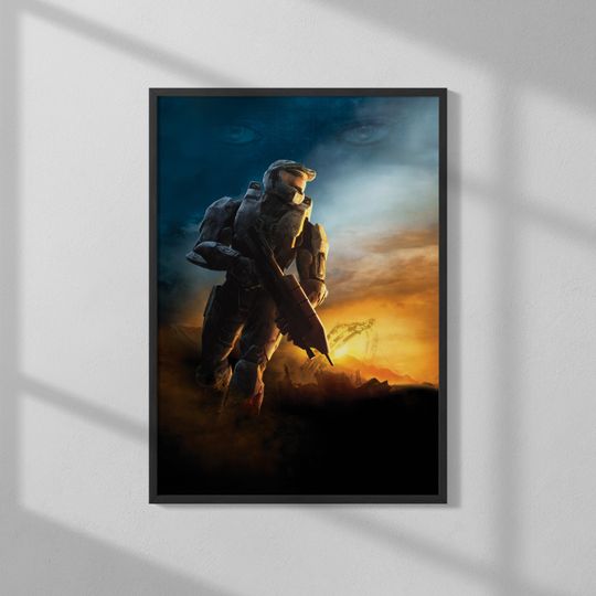 Halo 3 Box Art Gaming Poster | Wall Art | Gaming Prints | Video Game Art | Gaming Gifts | Classic Videogames