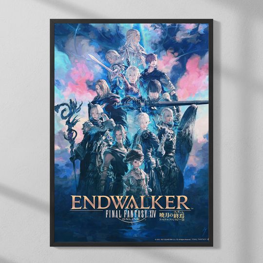 Final Fantasy XIV Endwalker Gaming Poster | Wall Art | Gaming Prints | Video Game Art | Gaming Gifts | Classic Video games