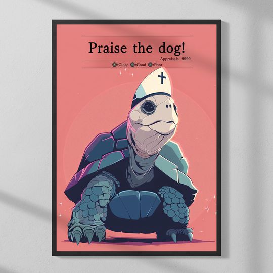 Elden Ring Praise The Dog! Gaming Poster | Wall Art | Home Decor | Gaming Poster