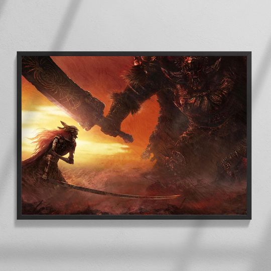 Elden Ring General Radahn and Melania Gaming Poster | Wall Art | Home Decor | Gaming Poster |