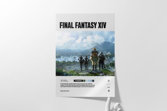 Final Fantasy XIV Gaming Poster | Wall Art | Gaming Prints | Video Game Art | Gaming Gifts | Classic Video games