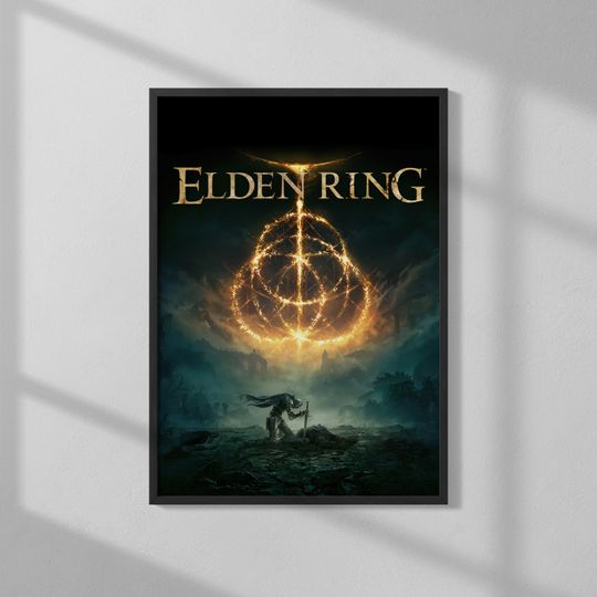 Elden Ring Box Art Gaming Poster | Wall Art | Gaming Prints | Video Game Art | Gaming Gifts | Classic Videogames