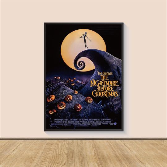 The Nightmare Before Christmas Movie Poster Print, Room Decor, Movie Art, Gifts for Him/Her, Wall Art Print