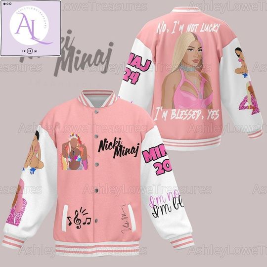 Nicki Minaj Jacket, Nicki Minaj Baseball Jacket, Pink Friday 2 Shirt, Nicki Minaj Coat, Nicki Minaj Tour Jacket, Nicki Minaj Merch