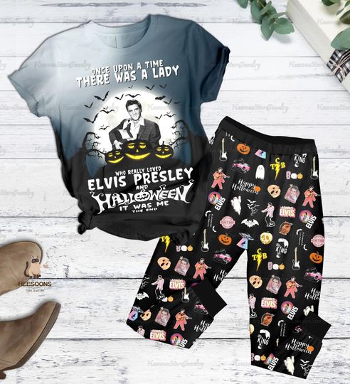 Elvis Presley Pajamas, Elvis Presley Shirt, Elvis Presley Holiday Pajamas, Elvis Presley Bridesmaid Pajamas, Elvis King Women Pajamas