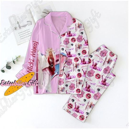 Nicki Minaj Pajamas Set, Nicki Minaj Shirt, Nicki Minaj Pajamas, Nicki Minaj Gift, Pink Friday 2 Shirt, Nicki Minaj Album Shirt