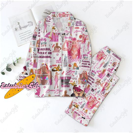 Nicki Minaj Pajamas Set, Nicki Minaj Pajamas, Nicki Minaj Shirt, Nicki Minaj Gift, Nicki Minaj Tour Shirt, Nicki Minaj Merch