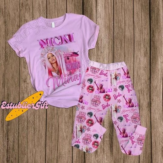 Nicki Minaj Shirt, Nicki Minaj Pajamas Set, Nicki Minaj Pajamas, Nicki Minaj Gift, Nicki Minaj Tour Shirt, Nicki Minaj Fan Shirt