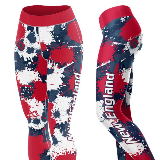 New England Football Drip Leggings, Yoga Legging, Sport Leggign, Football Lover Gift, Gift For Women, Birthday Gift