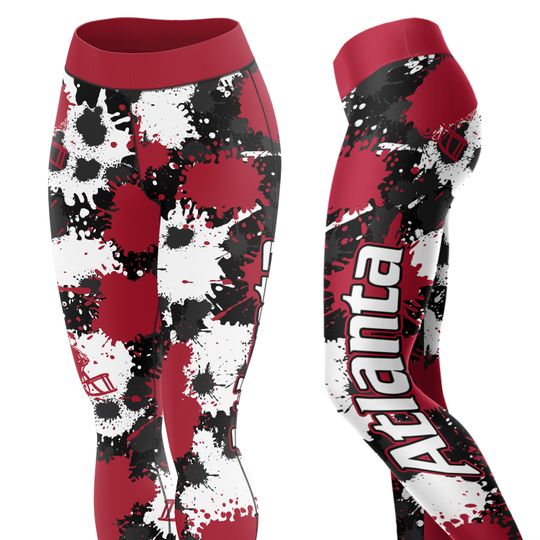 Atlanta Football Drip Leggings, Yoga Legging, Sport Leggign, Football Lover Gift, Gift For Women, Birthday Gift
