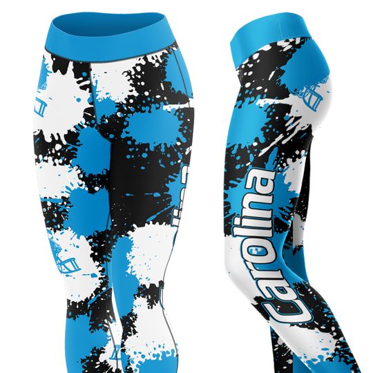 Carolina Football Drip Leggings, Yoga Legging, Sport Leggign, Football Lover Gift, Gift For Women, Birthday Gift