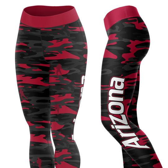 Arizonna Football Camo Leggings, Yoga Legging, Sport Leggign, Football Lover Gift, Gift For Women, Birthday Gift