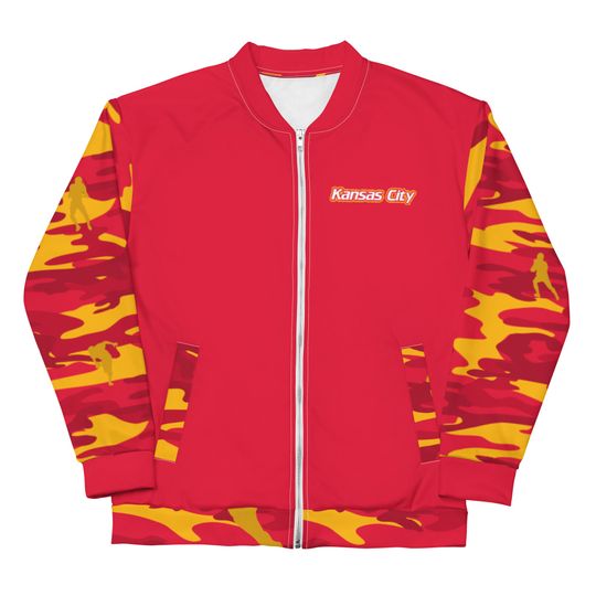 Kansas City Football Camo Bomber Jacket