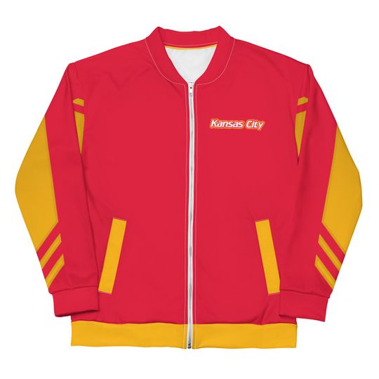 Kansas City Football Stripe Bomber Jacket