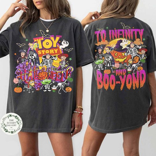 Disney Toy Story Halloween Skeleton T-shirt, To Infinity and Boo Yond