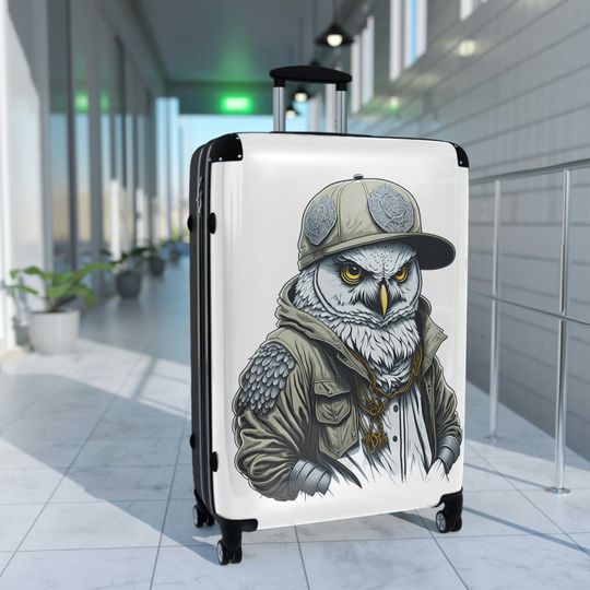 Hip hop suitcase Travel in style suitcase Rap decor suitcase Modern travel Suitcase