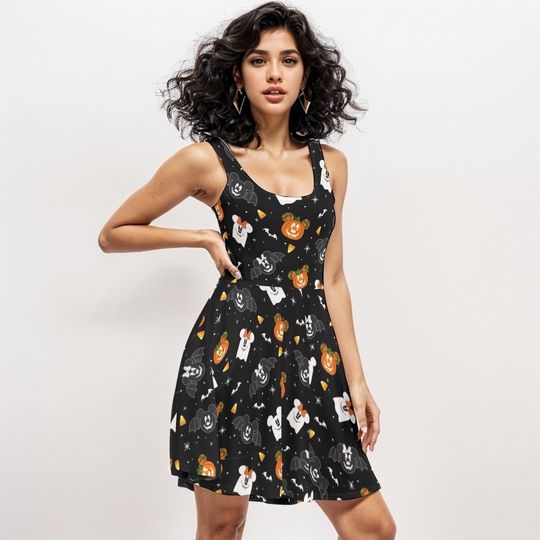 Mickey Halloween Dress , Fall Disney Party dress  , Halloween Mickey Dress