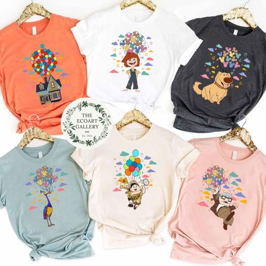 Personalized Disney Up shirt, Carl Ellie Russell Kevin Dug shirt