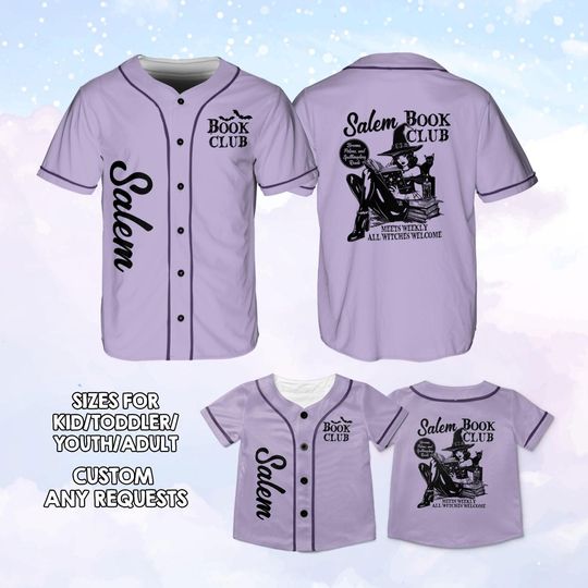 Meets Weekly All Witches Welcome Salem Book Club Jersey, Halloween Group Outfit, Horror Halloween Party Gift, Spooky Halloween Shirt