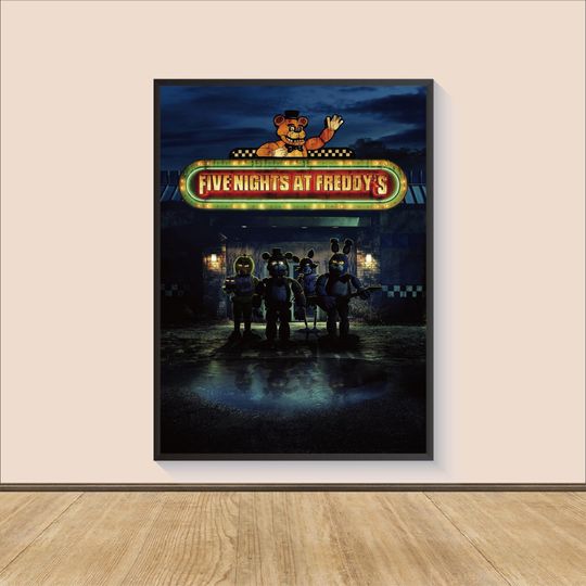 Five Nights at Freddy's Movie Poster Print, Room Decor, Movie Art, personalized gift, Wall Art Print, Art Poster For Gift