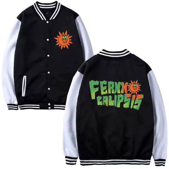 Rapper Feid Ferxxo Ferxxocalipsis Tour 2024 NewBaseball Uniform Men Women Fashion Oversized Jacket Winter Fleece Sweatshirt Coat