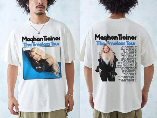 2Side Meghan Trainor The Timeless Tour 2024 Shirt, Meghan Trainor 2024 Concert Shirt 2 Side Unisex Shirt, Meghan Trainor Merch