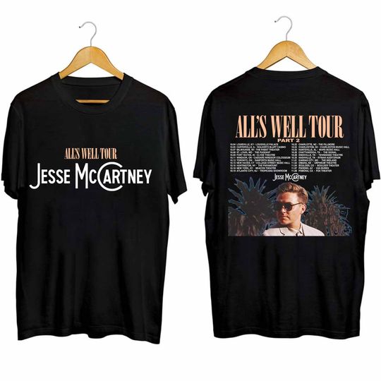 Jesse McCartney - All's Well Tour 2024 Part 2 Shirt, Jesse McCartney Fan Shirt, Jesse McCartney 2024 Concert Shirt, All's Well 2024 Shirt