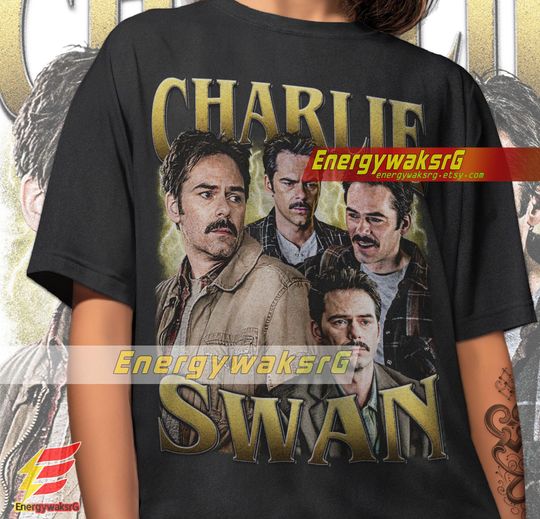 Charlie Swan Vintage 90's shirt, Billy Burke Fan Made Tee, Team Charlie Tee, Charlie Swan Fan