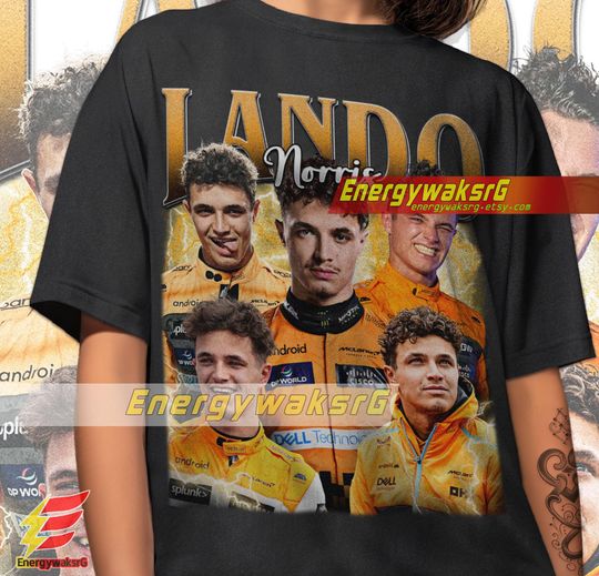 Lando Norris Vintage T-Shirt, Lando Norris Shirt,  Gift For Woman and Man Unisex T-Shirt