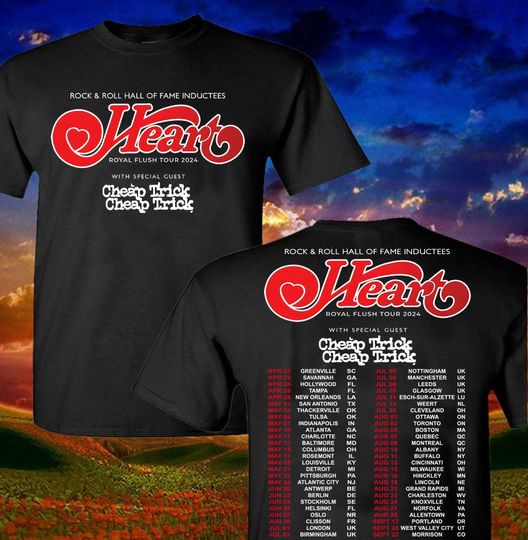 Heart Shirt Music T Shirt World Tour 2024 Tour