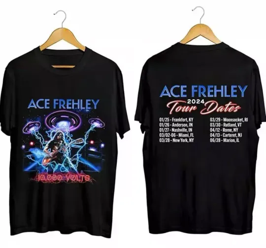 Ace Frehley 2024 Tour Dates T-Shirt, Ace Frehley Shirt For Fan