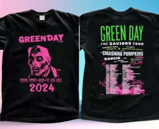 Green Day The Saviors 2024 Tour T-Shirt, Green Day Band Graphic Tee