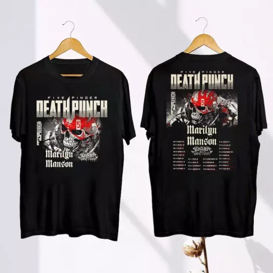 Five Finger Death Punch 2024 Tour T-Shirt, Five Finger Death Punch Band Fan Gift