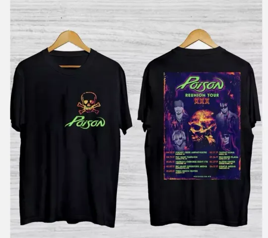 New Poison Tour 2024 Gift Family T-Shirt Gift Fans Music All Size