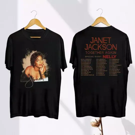 Janet Jackson Summer Together Again 2024 Tour Shirt, 90s Vintage Janet Jackson Shirt