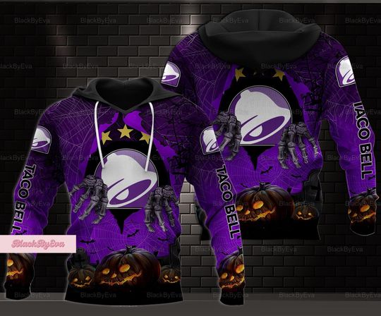 Halloween Taco Bell Hoodie, Taco Bell Hot Sauce Shirt, Taco Bell Hoodie, Fast Food Shirt, Horror Halloween Shirt, Taco Halloween Hoodie
