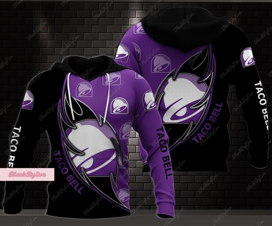 Taco Bell Hoodie, Taco Bell 3D Hoodie, Taco Bell Cake Hoodie, Fast Food Shirt, Taco Bell 3D Shirt, Taco Bell Hot Sauce Halloween Hoodie
